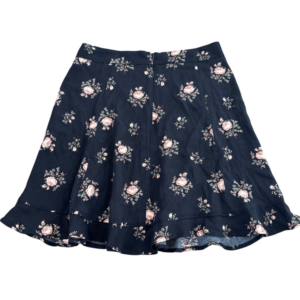 Reformation Floral Print Black Boho Cottagecore Mini Skirt Size 2 - Picture 5 of 7